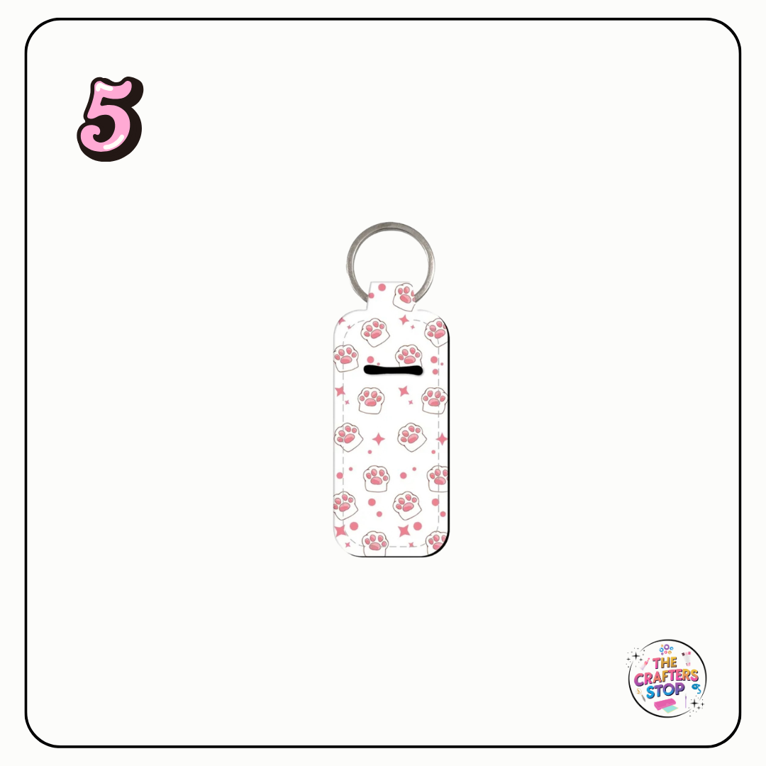 Paw Print Print Chapstick/Lipbalm Holders