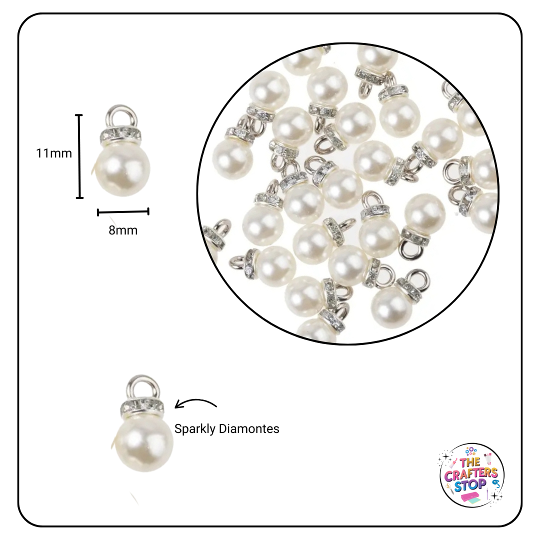 Faux Pearl Charms