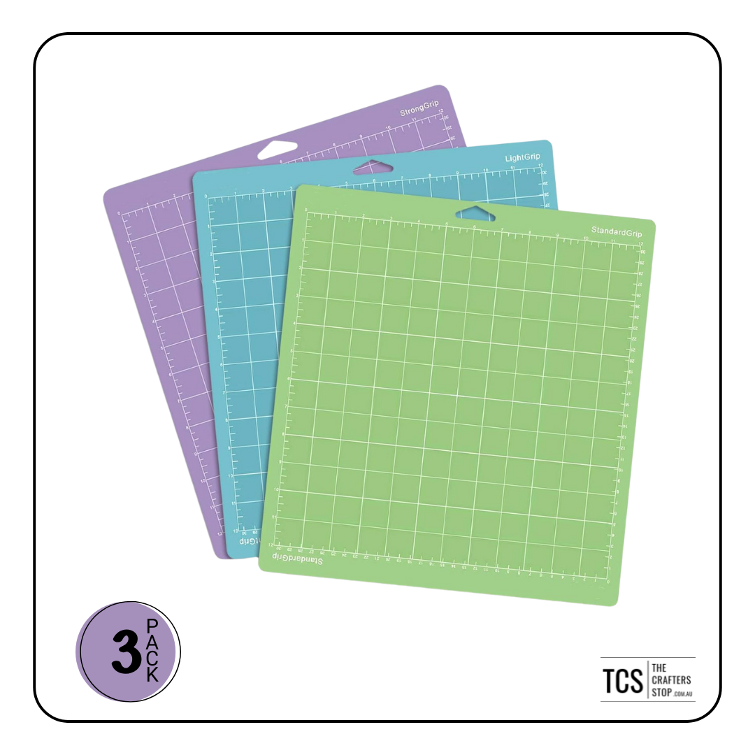 3 Pack of Adhesive Cutting Mats for Cricut (30x30cm)