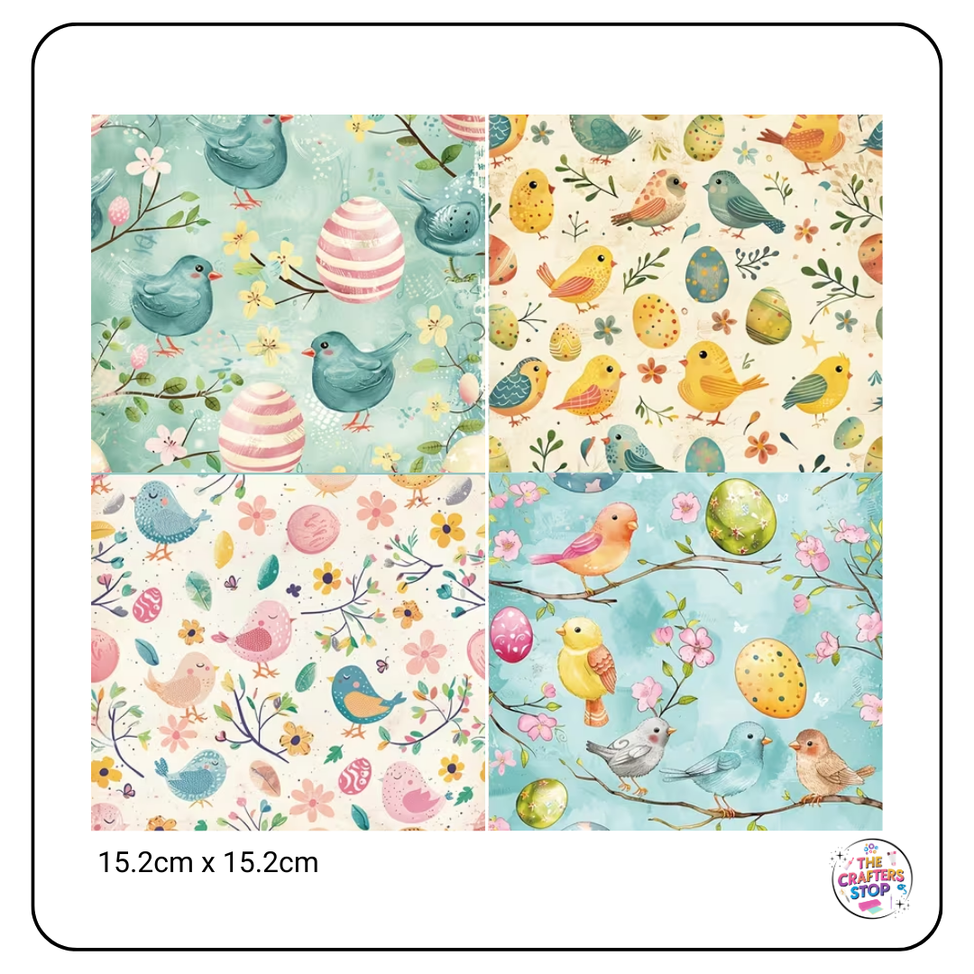 Delightful Easter Bird Design Papers