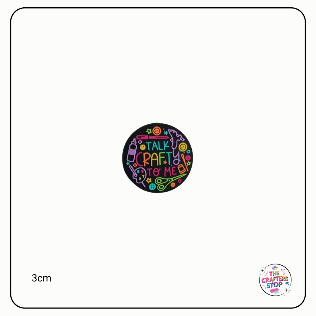 "Talk Crafty To Me" Focal Beads