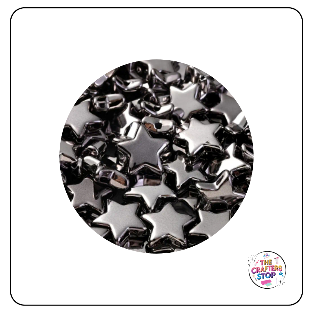 Metallic Star Beads