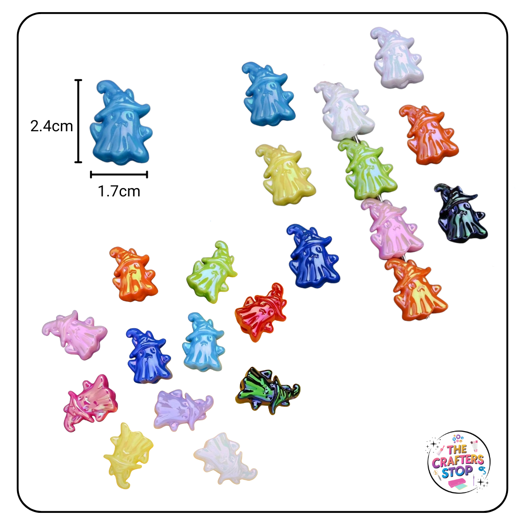 Hallowen Ghost Beads for DIY Pens/Keyrings