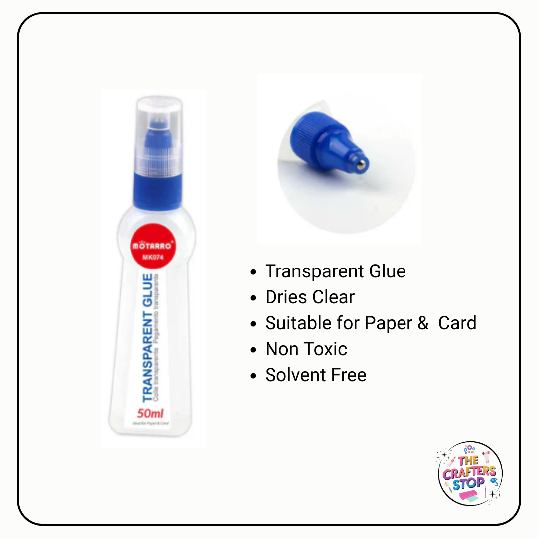 Transparent Glue for Paper & Card