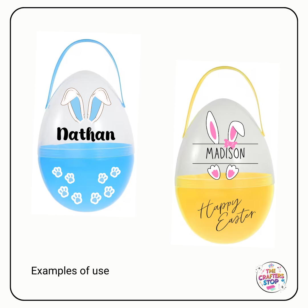 Jumbo Fillable Plastic Easter Eggs with Handle