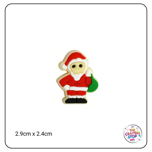 Christmas Santa Skeleton Focal Beads