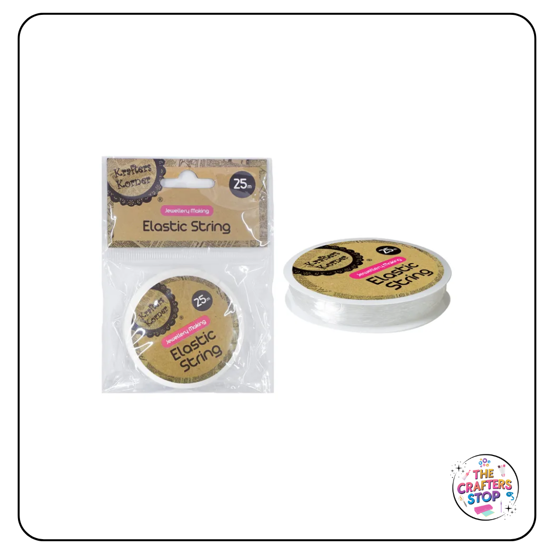 Clear Jewellery and Bead Elastic String 25m