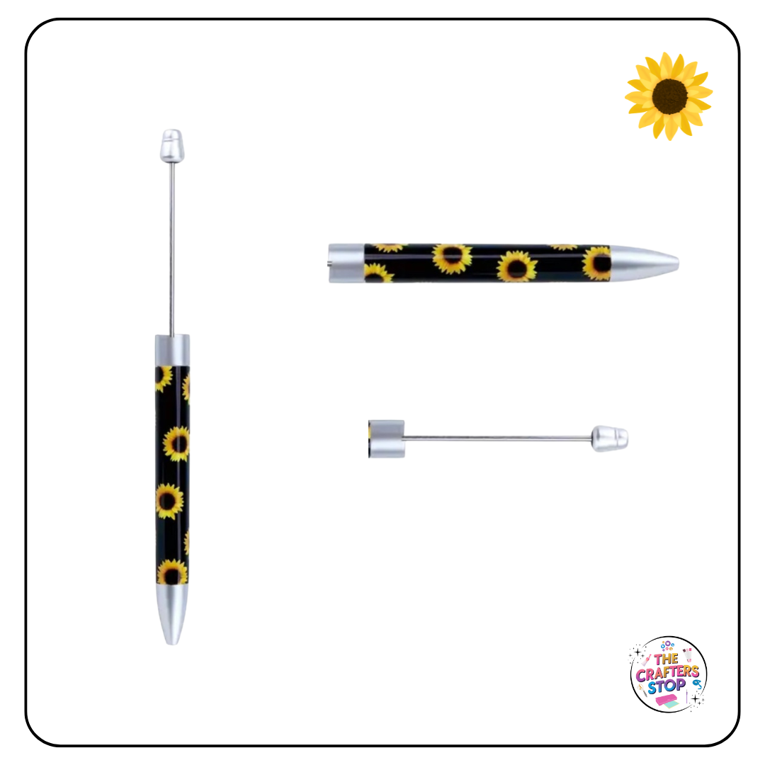 Sunflower Long DIY Beadeable Pens