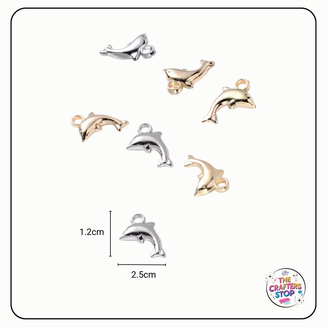 Gold/Silver Dolphin Charms