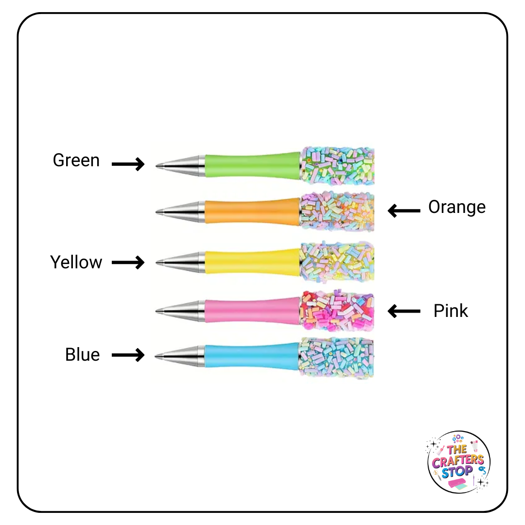 DIY Beadeable Fluoro Confetti Pens