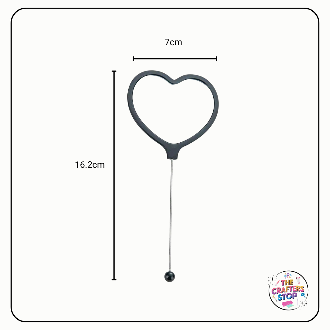 DIY Beadeable Heart Shaped Mirrors