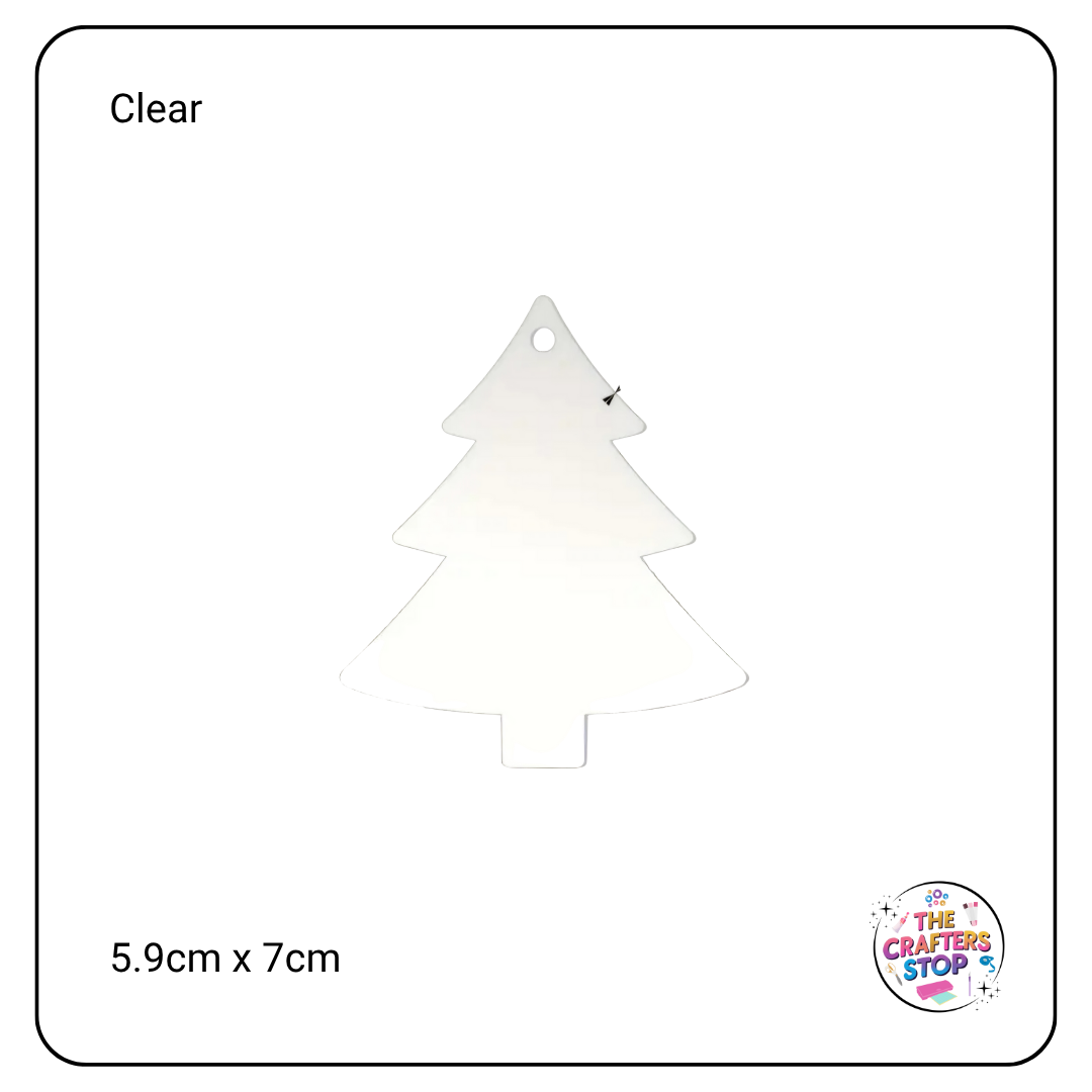 Clear Acrylic Christmas Tree Blank
