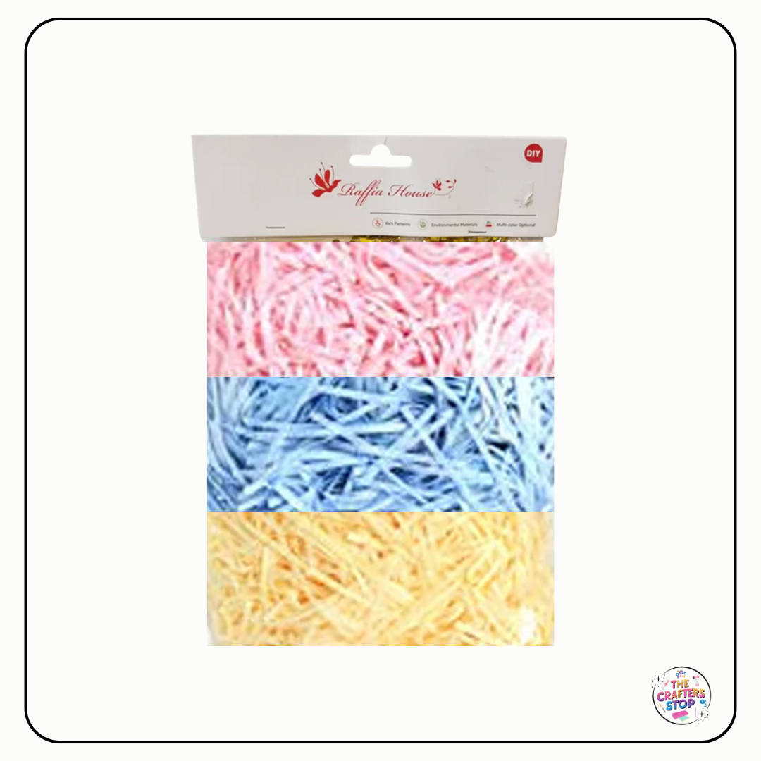 Shredded Raffia Tissue Paper - 3 Colour Pack