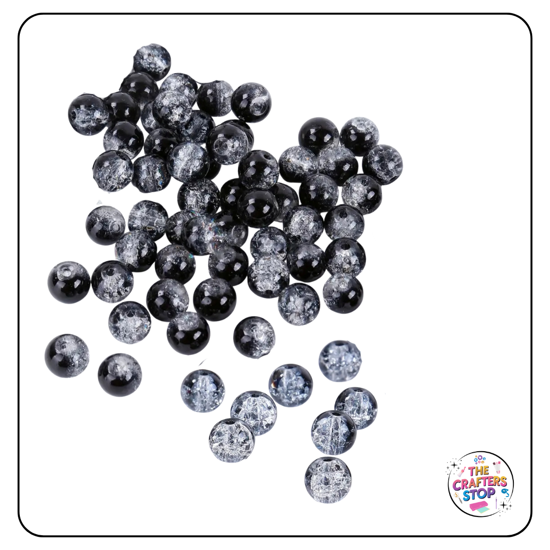 Coloured Crackle Beads