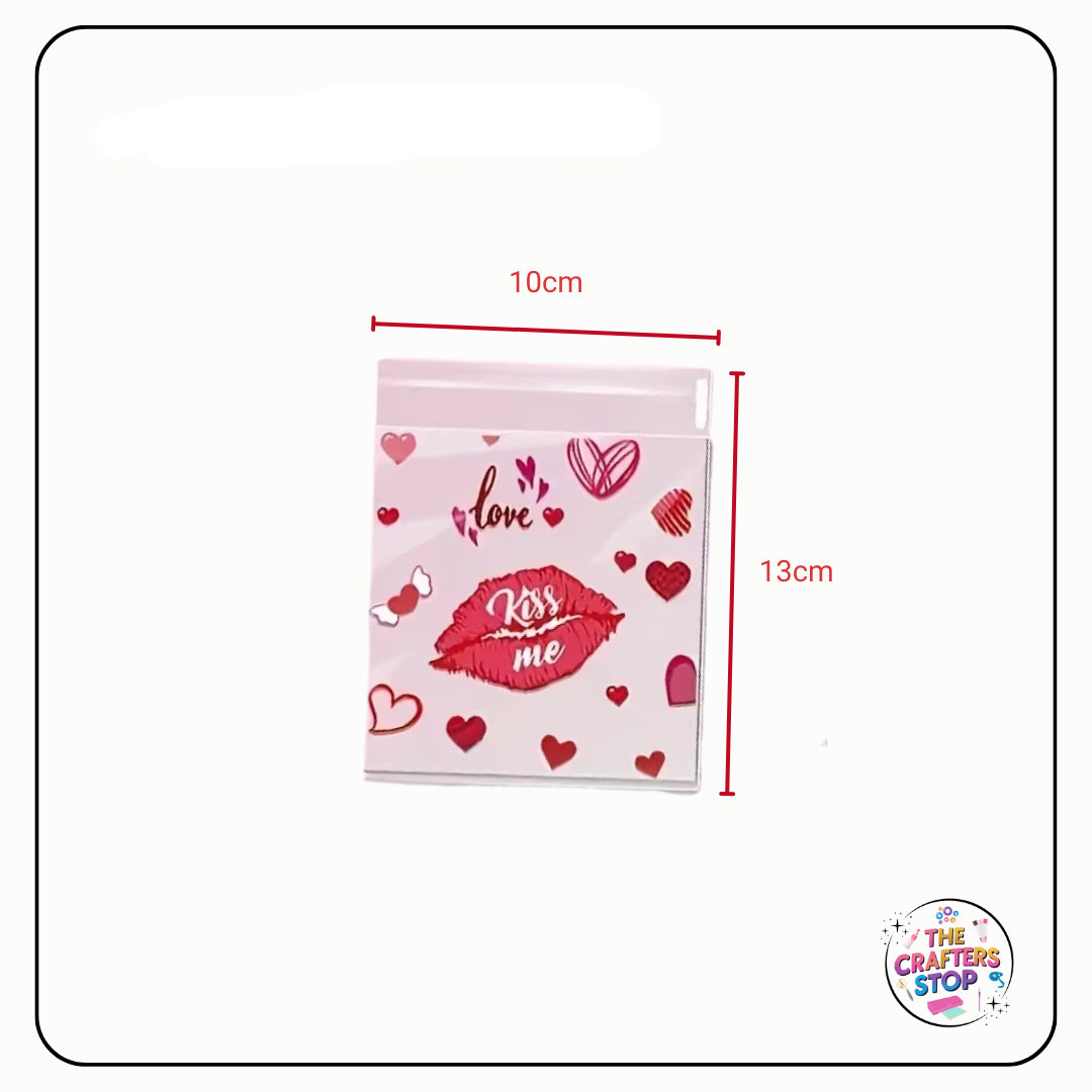 Sealable Heart Designed Treat Bags (Great for Valentines Day)