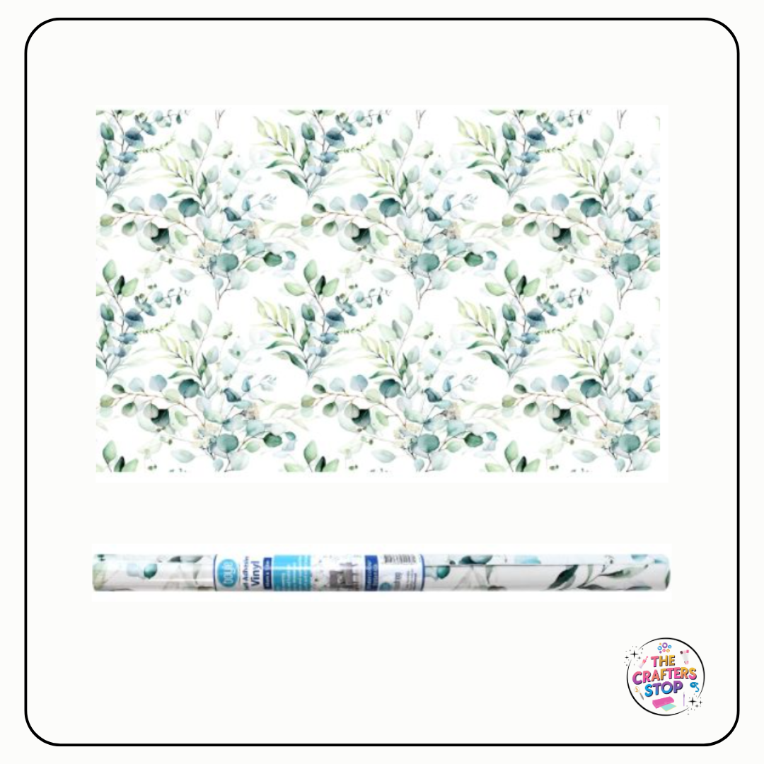 Self Adhesive Vinyl Pattern Roll - Watercolour Botanica