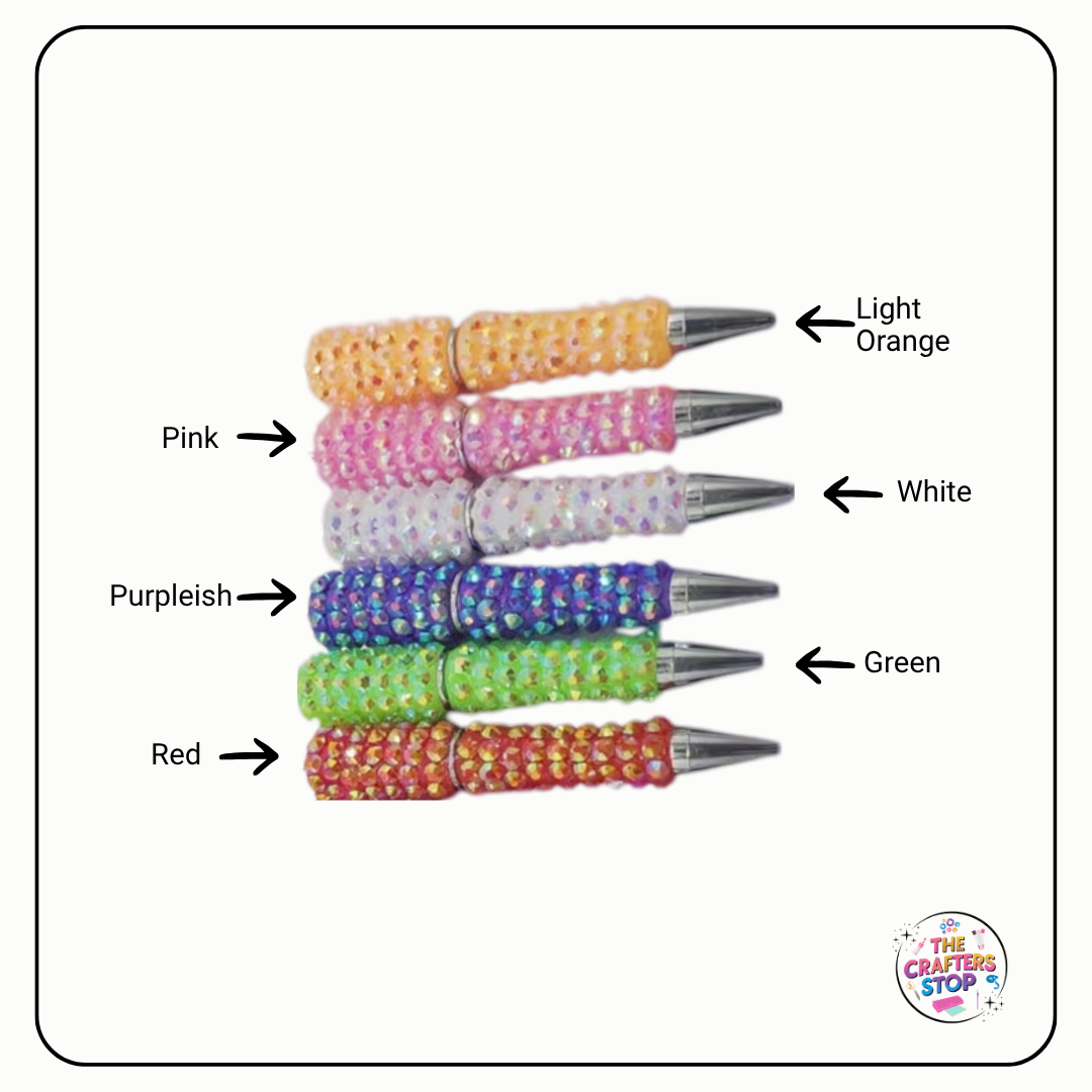 Iridescent Textured DIY Beadeable Pens