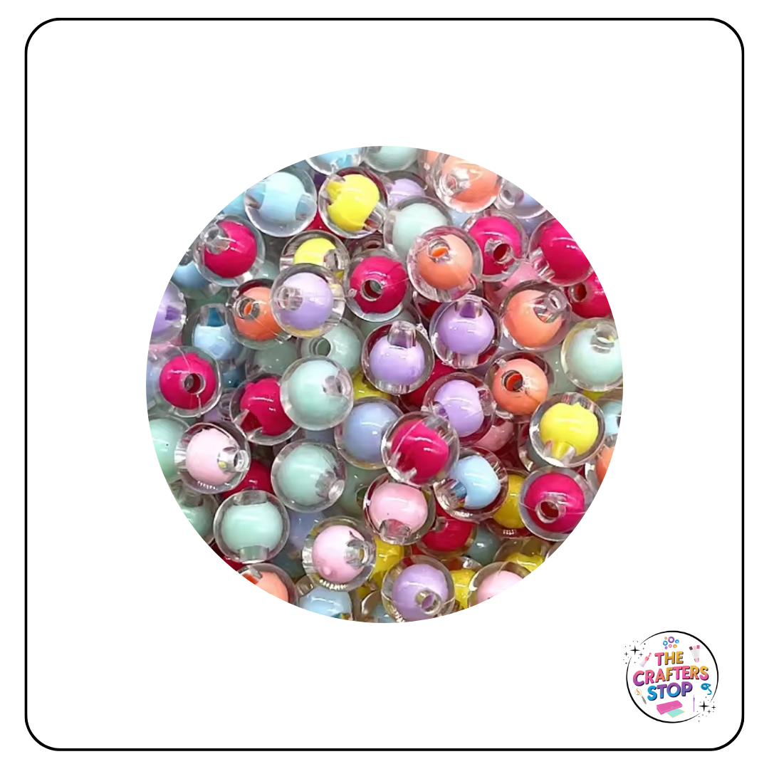 Acrylic Round Transparent Beads - 10mm