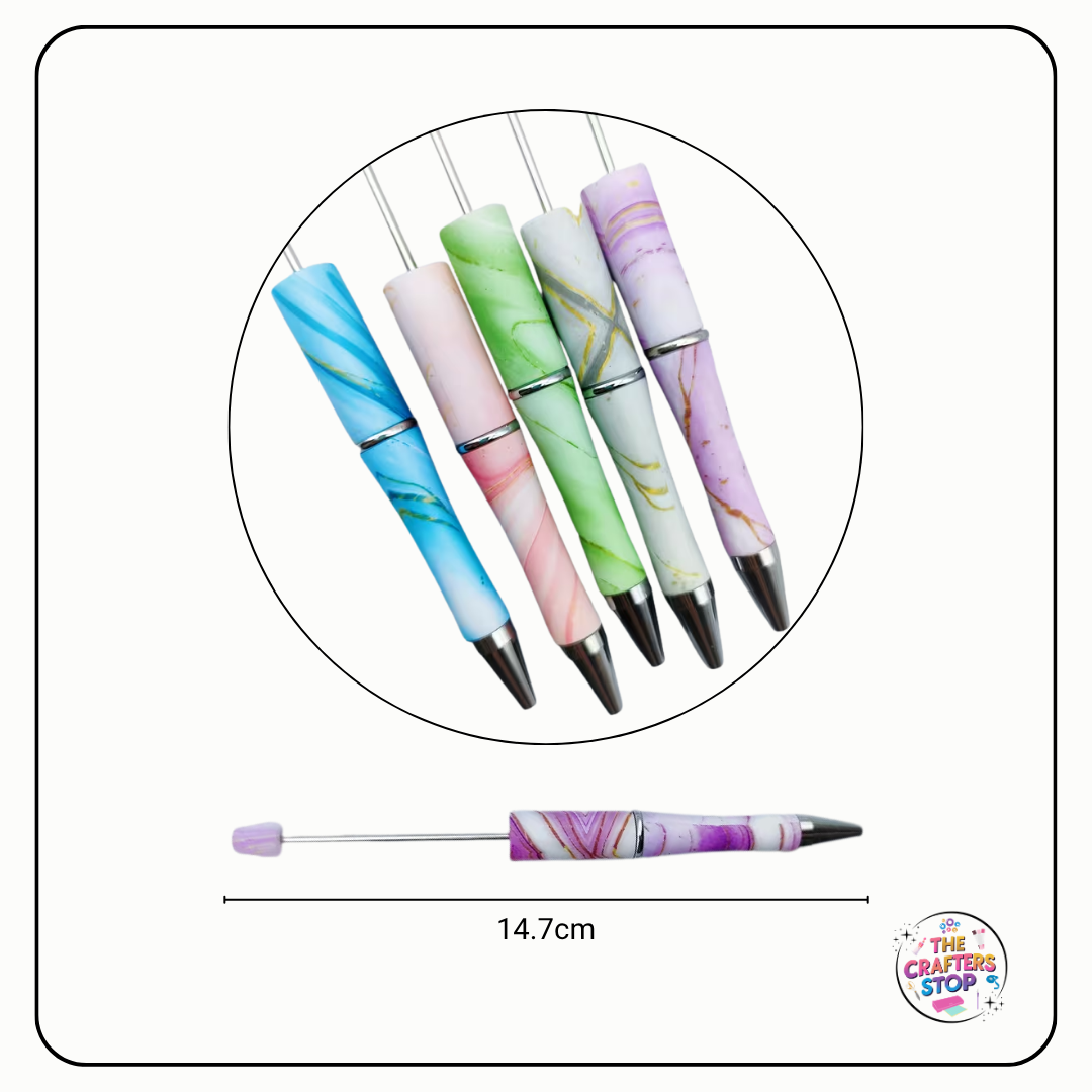 Marble Design DIY Beadeable Pens