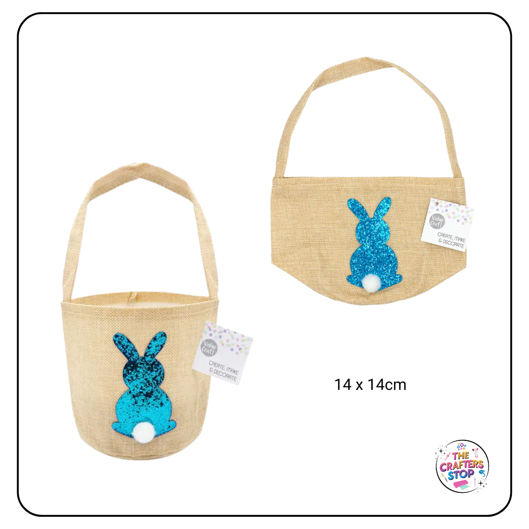 Mini Glitter Bunny Basket/Bag