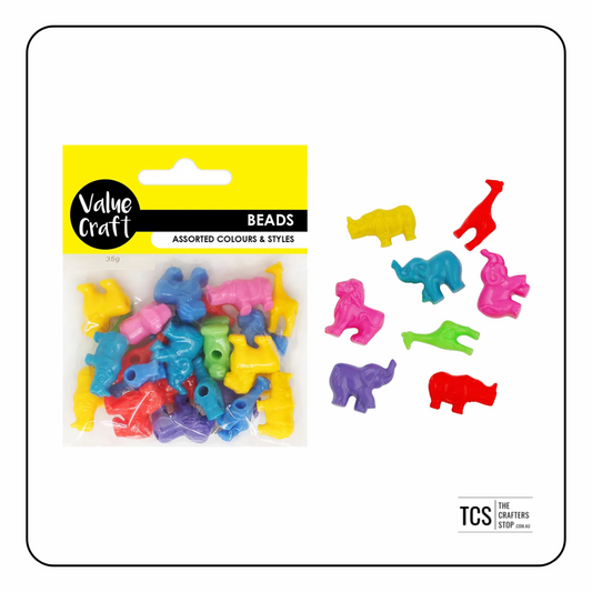 Assorted Animal Plastic Beads