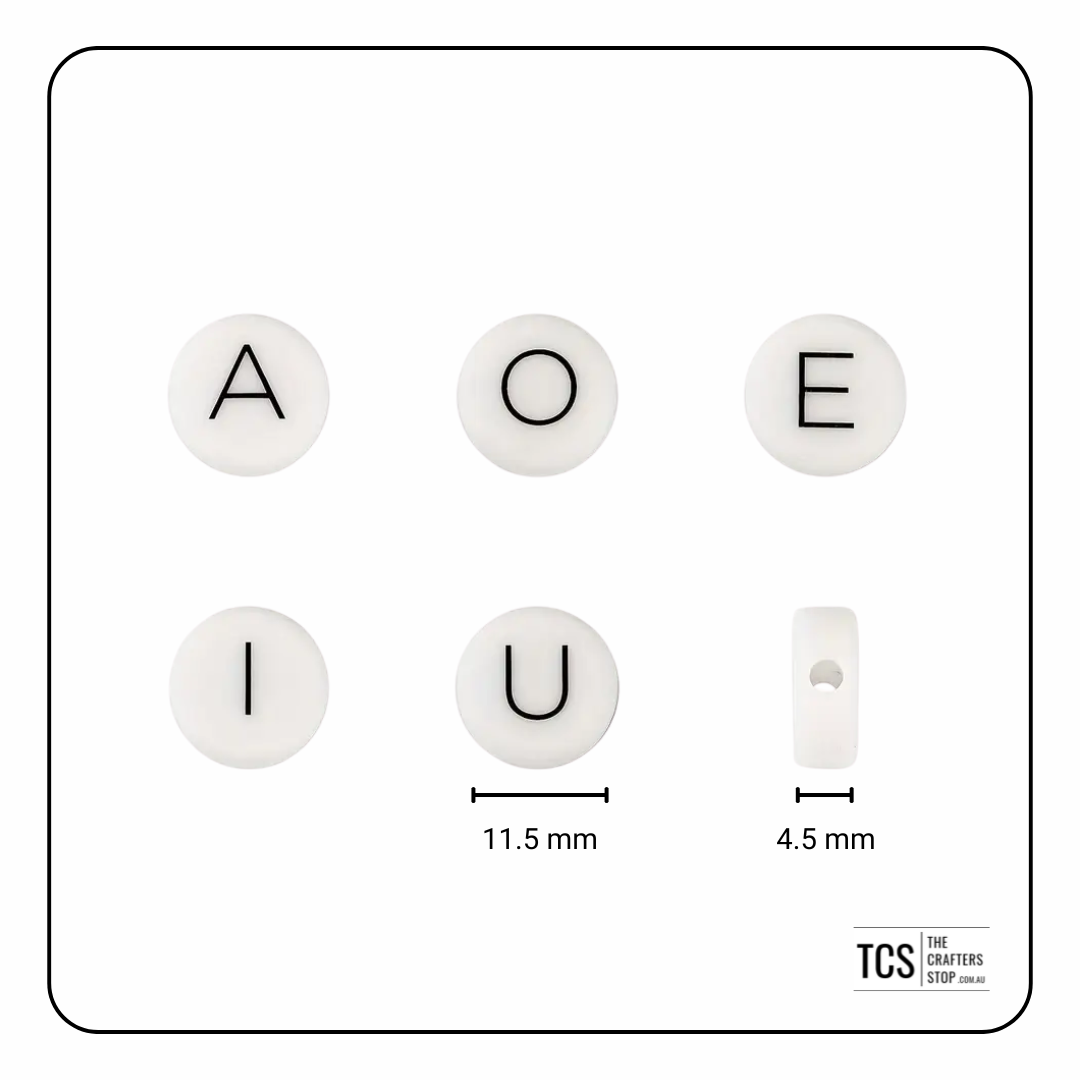 Alphabet Letter Focal Beads