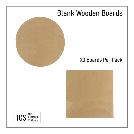 Natural Wooden DIY Boards - Square or Round