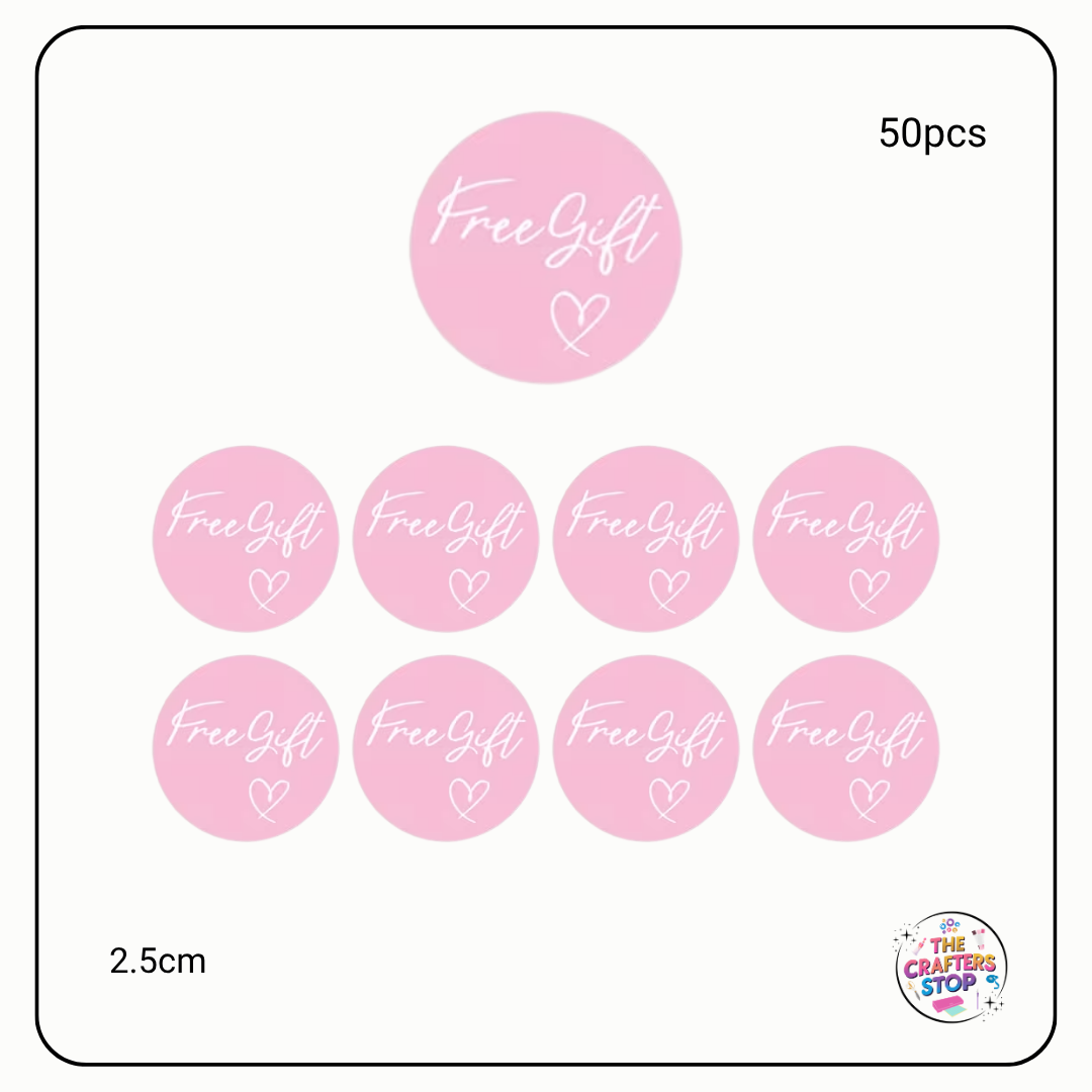 "Free Gift" Sealing or Business Stickers (2.5cm)