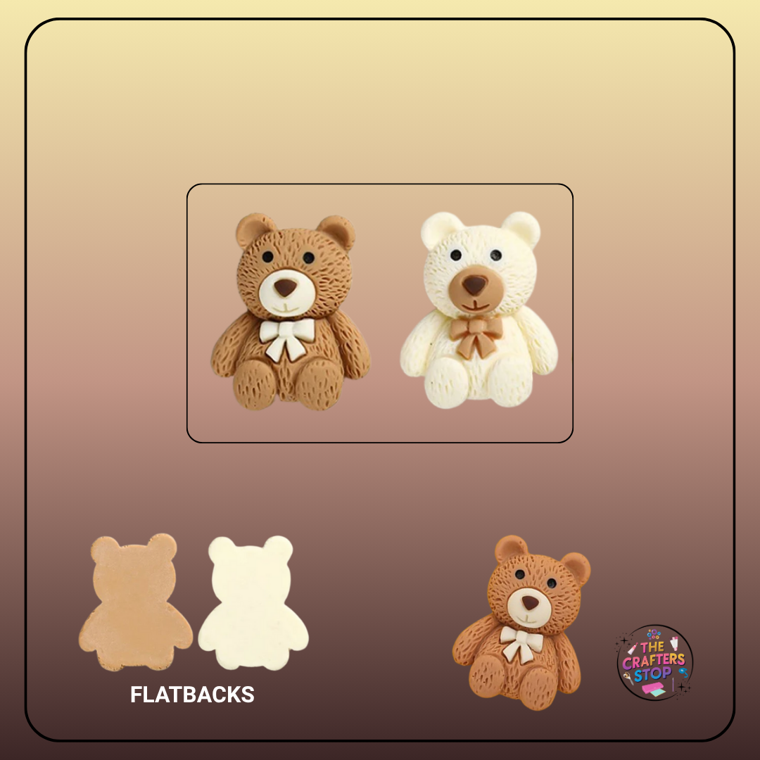 Resin Teddy Bear Embellishments