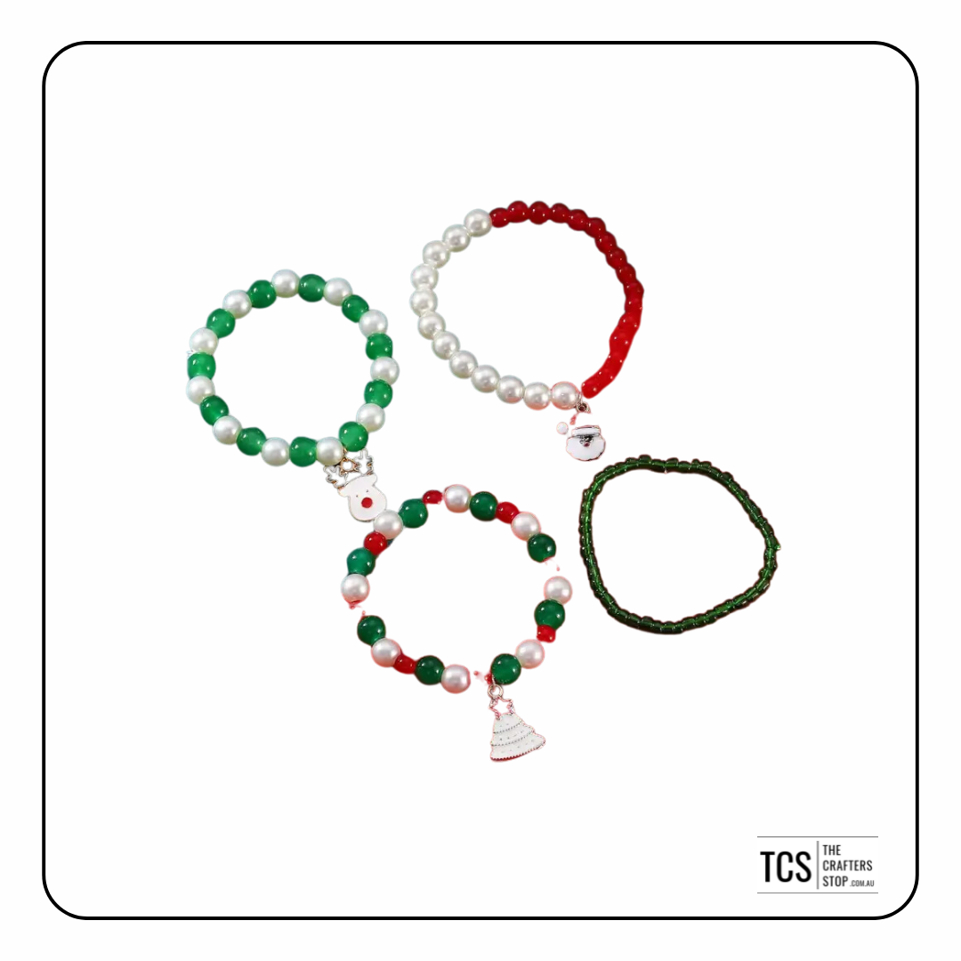 Christmas Coloured Pearl Beads