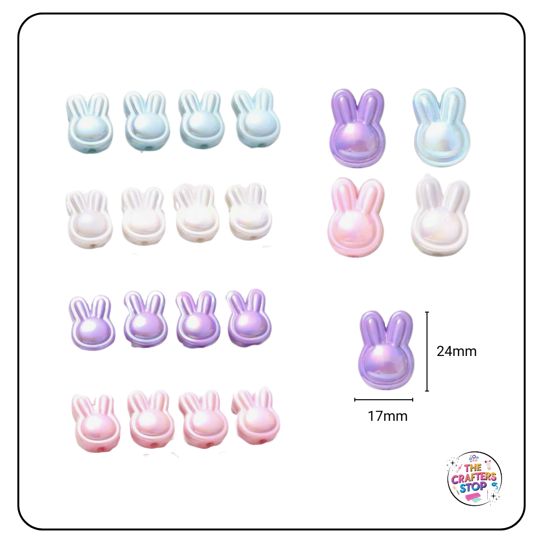 Acrylic Bunny Rabbit Beads - Perfect for DIY Pens