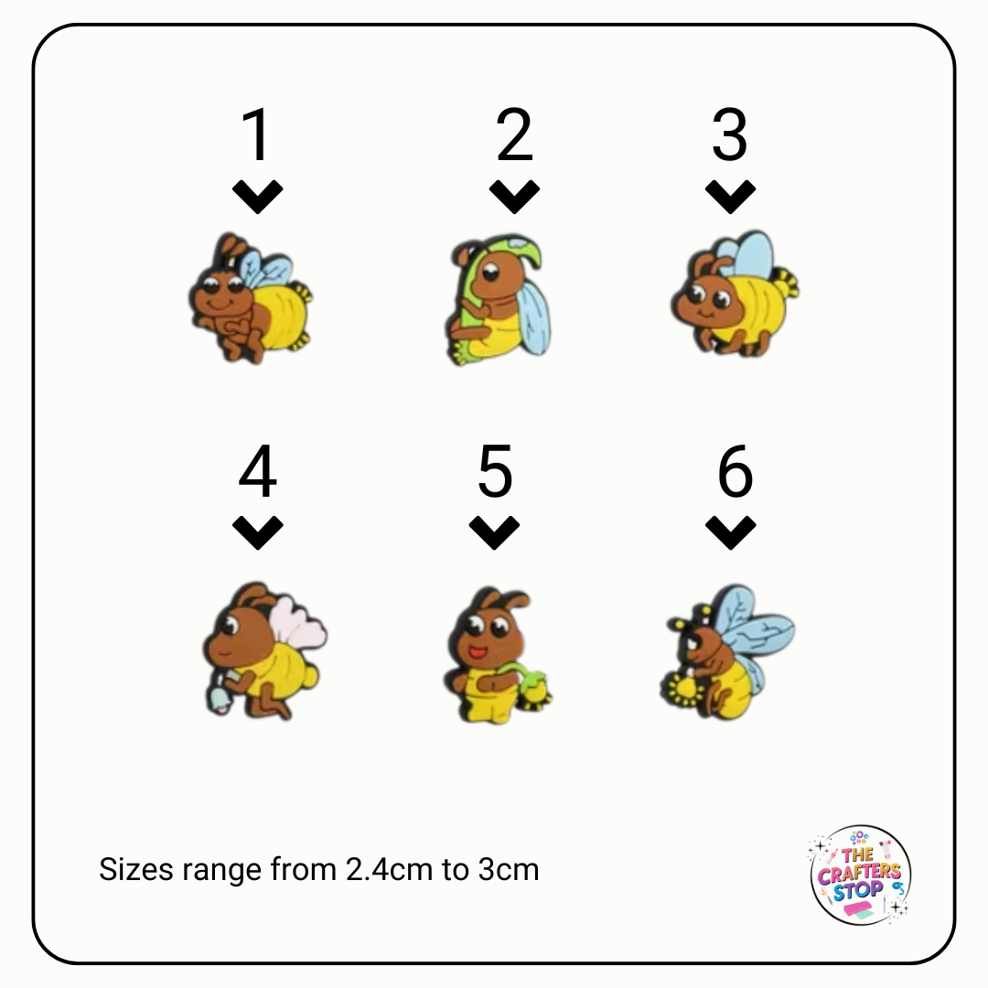 Cartoon Bee Focal Beads
