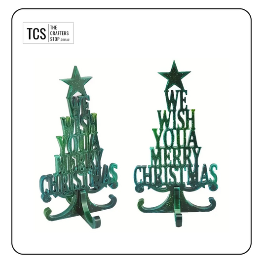 Resin Silicone Christmas Mould "We Wish You A Merry Christmas"