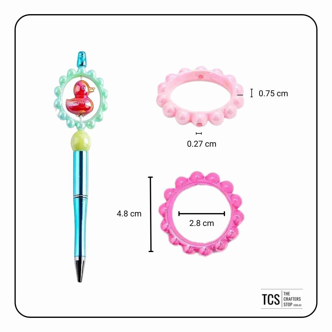 Acrylic Circle Bead Frame - Perfect DIY Pens