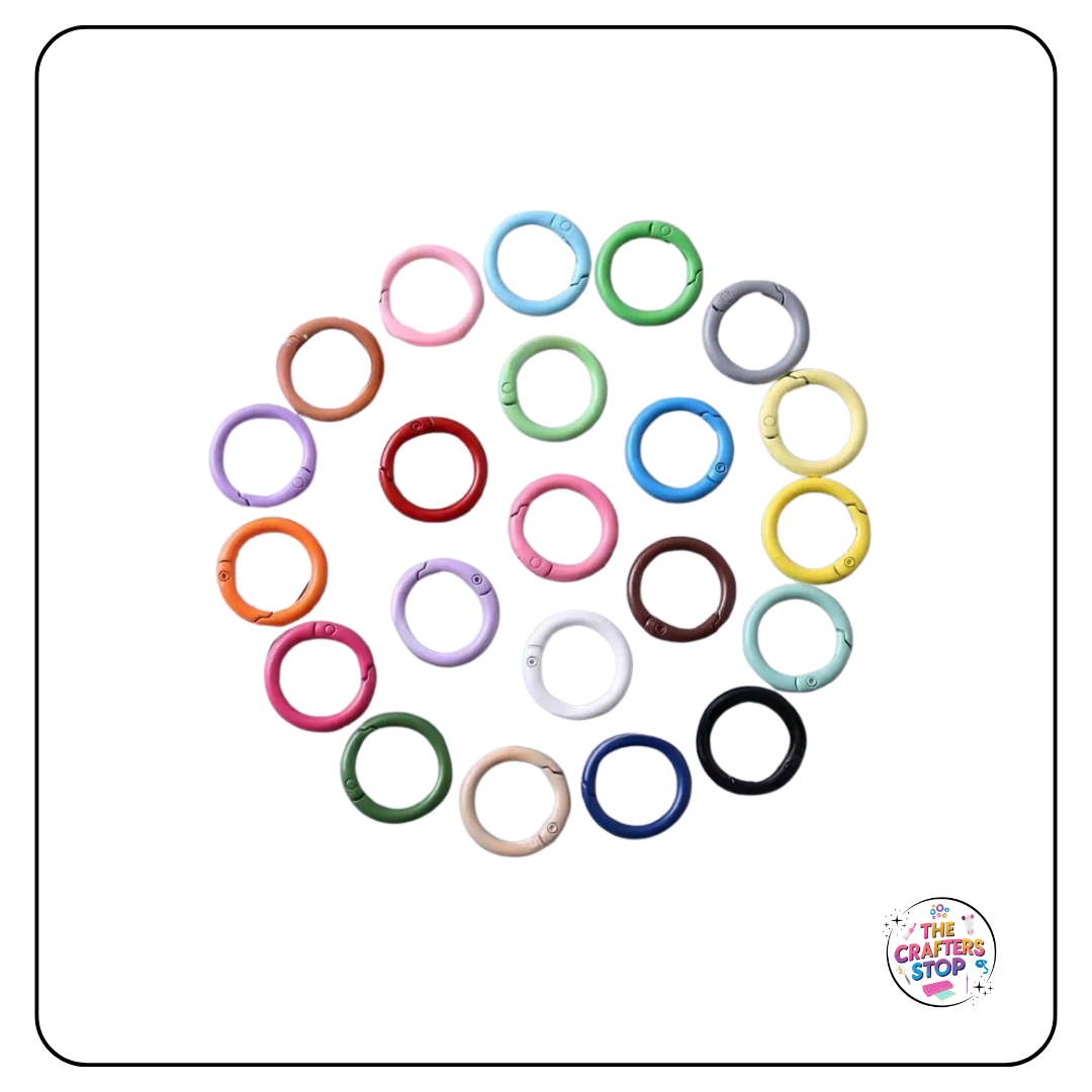 Circle Shaped Split Keyrings - 4 Pack