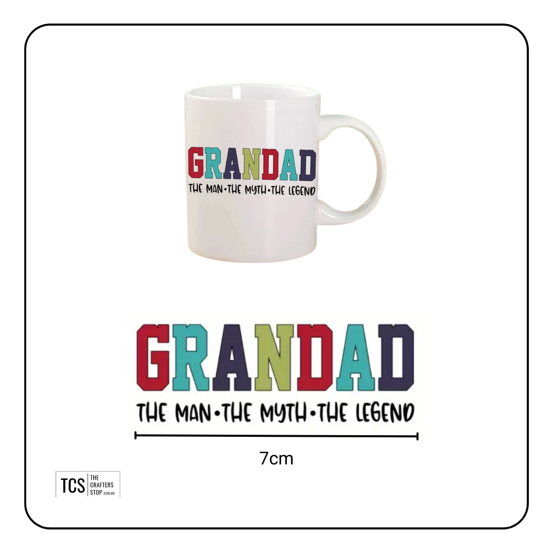 "GRANDAD" UV Waterproof Stickers/Wrap