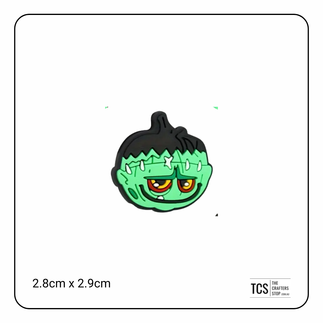 Halloween Pumpkin Monster Focal Beads