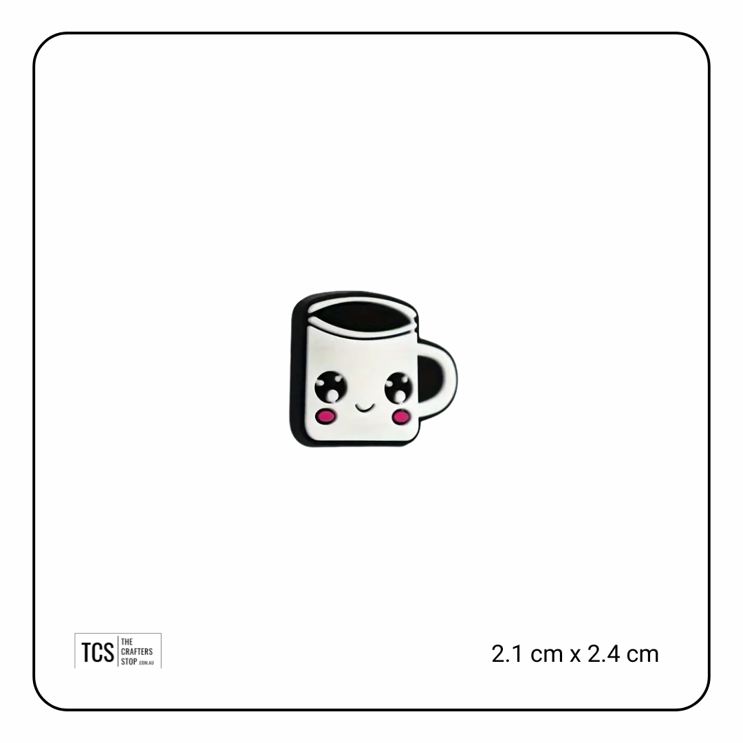 Happy Coffee Mug Focal Beads