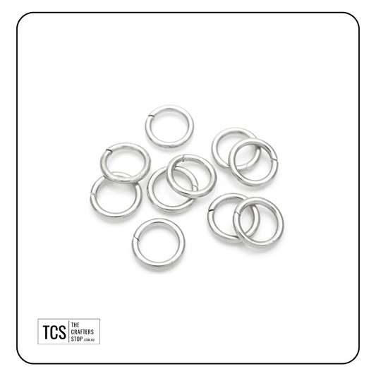 10mm Silver Open Jump/Split Rings