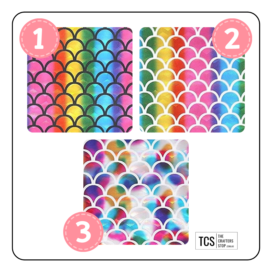 Mermaid Scale Pattern HTV