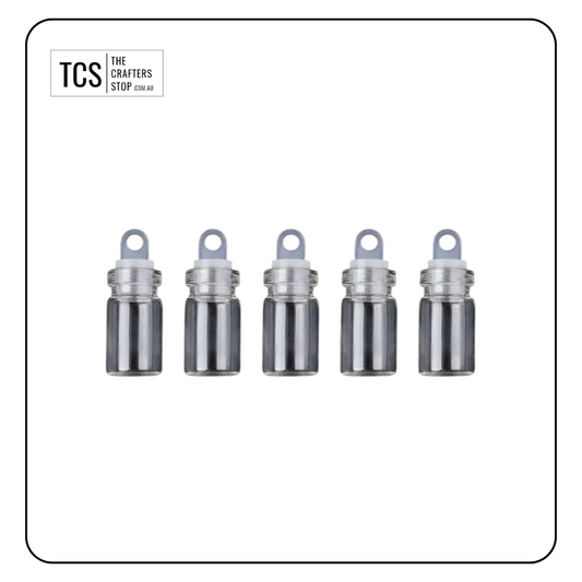 Mini Wishing Glass Bottles with Hanging Cap (X5 Pack)