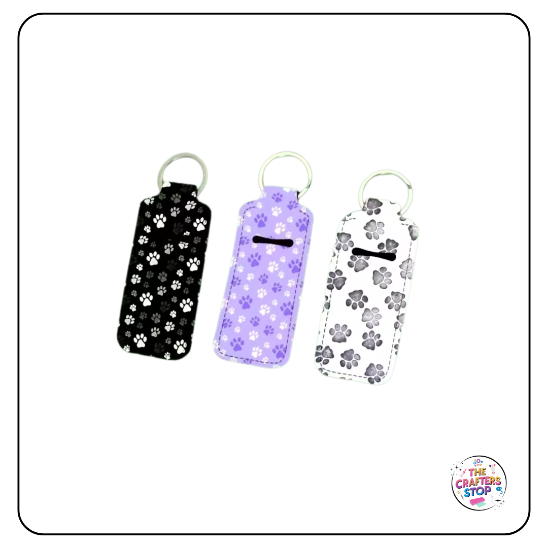 Paw Print Themed Chapstick/Lipbalm Holders