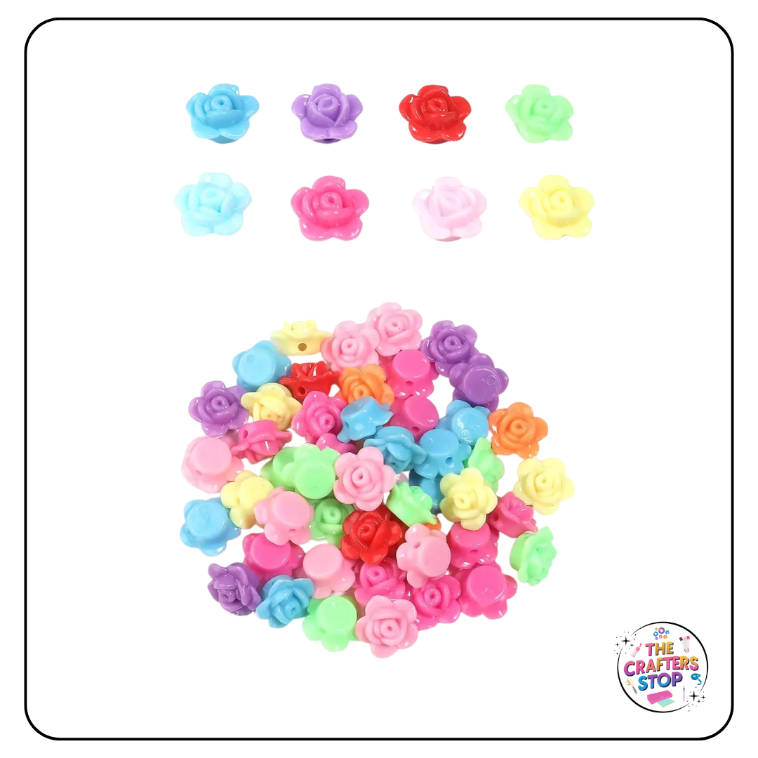 Colourful Flower Spacer Beads
