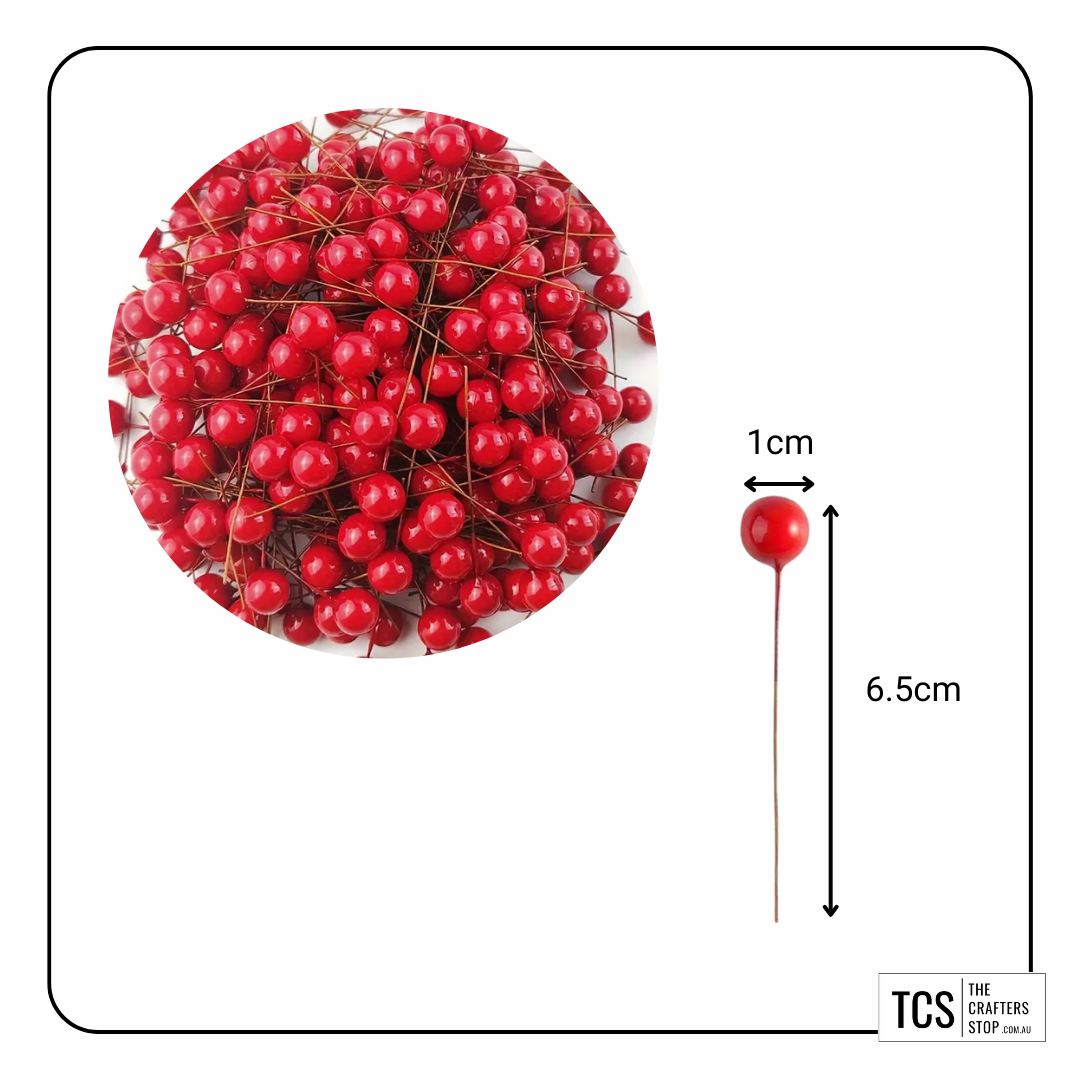 Christmas Faux Red Berries