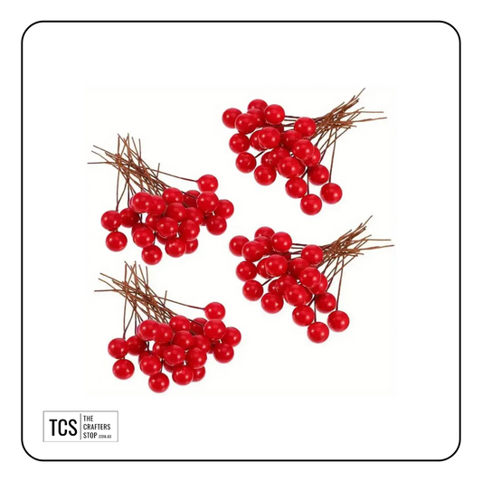 Christmas Faux Red Berries
