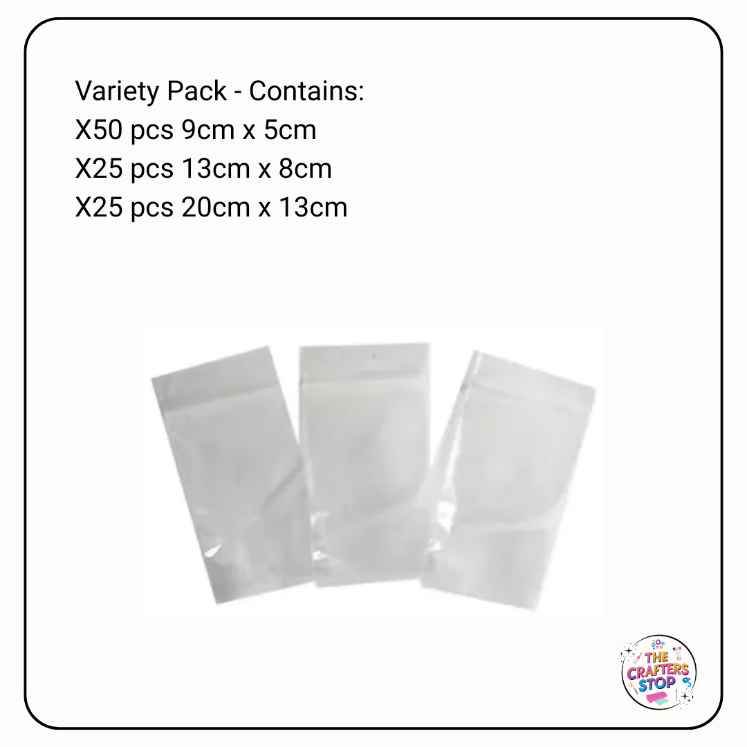 Resealable Zip Lock Bags (Multi Pack)