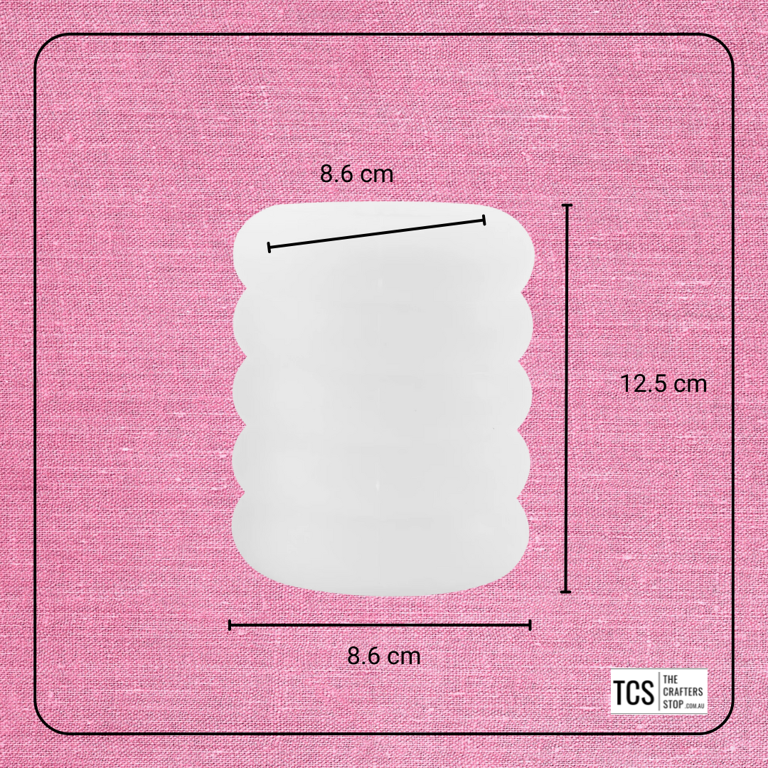 Resin Silicone Scalloped Candle Mould