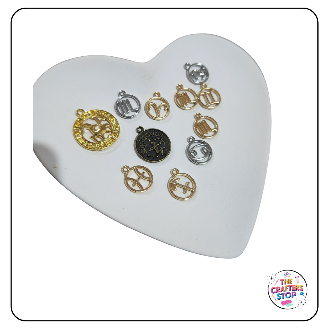 Zodiac/ Astrology Themed Metal Charms