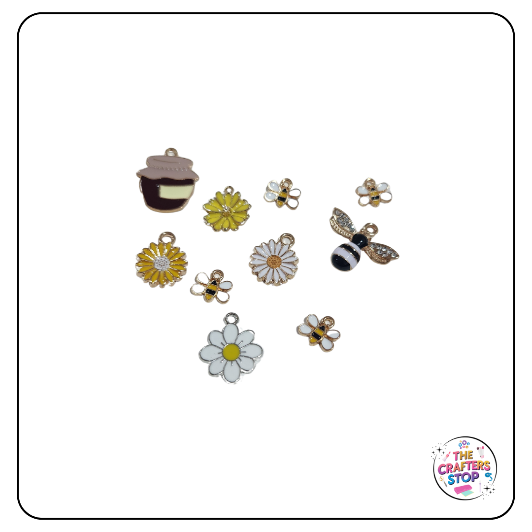 Bee & Flower Themed Charms