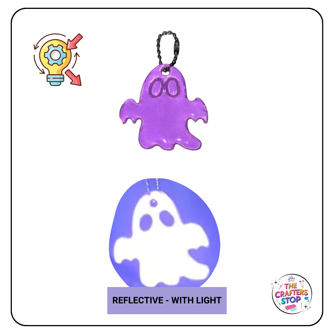 Cute Reflective Ghost Keyring